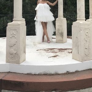 White long tule dress
